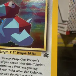 Pokemon TCG 2000 Cool Porygon Holo Rare Black Star Promo Card 15/53 WOTC LP - Image 3