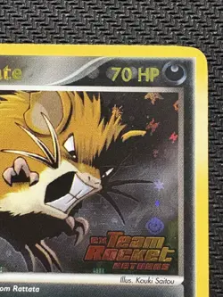 Pokemon TCG Dark Raticate EX Team Rocket Returns 17/109 Reverse Holo Stamped HP - Image 3