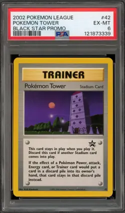 Pokemon Tower League Black Star Promo #42 PSA 6 - Image 1