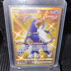 Pokemon TCG Houndoom Battle Styles Secret Rare Holo 177/163 Stage 1 130 HP - Image 1