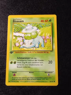 1999 Pokemon Base set German Bisasam 44 1st Edition Bulbasuar - Image 1