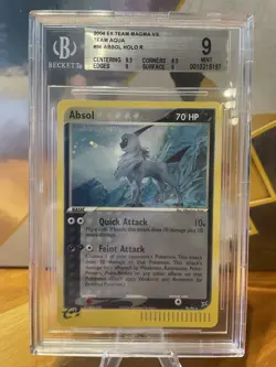 Absol #96/95 Pokemon EX Team Aqua vs Team Magma Secret Rare Holo - BGS 9 Mint - Image 1