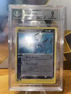 Absol #96/95 Pokemon EX Team Aqua vs Team Magma Secret Rare Holo - BGS 9 Mint - Image 2