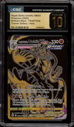 Pokemon Rapid Strike Urshifu VMAX Brilliant Stars Full Art #TG30 CGC 10 Pristine - Image 1