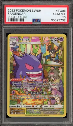 Pokemon Gengar Lost Origin Trainer Gallery Full Art #TG06 PSA 10 Gem Mint - Image 1