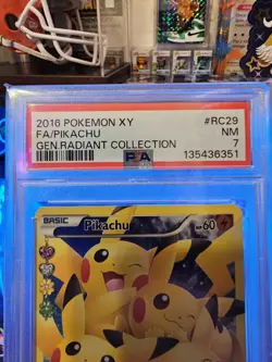 2016 POKEMON XY FA/PIKACHU GENERATIONS RADIANT COLLECTION #RC29 NM PSA 7 - Image 3