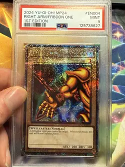 Yu-Gi-Oh! Right Arm of the Forbidden One MP24-EN004 QCR 1st Ed 2024 PSA 9 MINT - Image 1