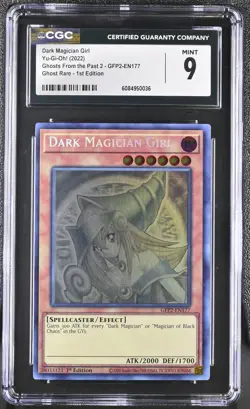 Dark Magician Girl GFP2-EN177 1st Edition Ghost Rare Yu-gi-oh! CGC 9 Mint *036 - Image 1
