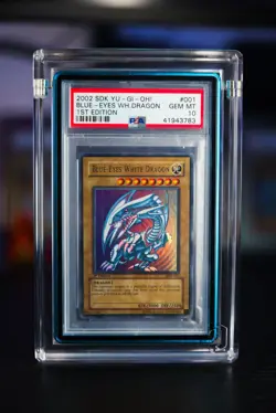 2002 Blue-Eyes White Dragon SDK-001 Starter Deck Kaiba 1st Edition PSA 10 Yugioh - Image 1