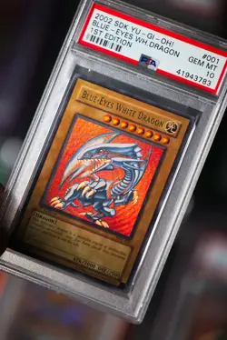 2002 Blue-Eyes White Dragon SDK-001 Starter Deck Kaiba 1st Edition PSA 10 Yugioh - Image 2