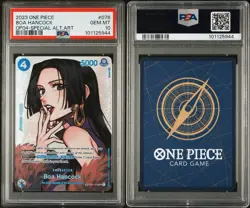 One Piece Card Game - BOA HANCOCK (SP)(OP01-078) Alt Art Foil PSA 10 - Image 3