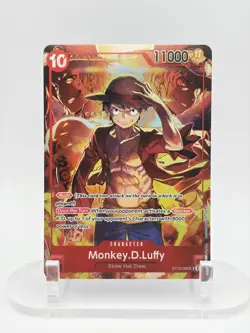 One Piece Monkey D Luffy ST10-006 SR Treasure Booster Set Promo NM/M ENGLISH - Image 1