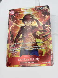 One Piece Monkey D Luffy ST10-006 SR Treasure Booster Set Promo NM/M ENGLISH - Image 3