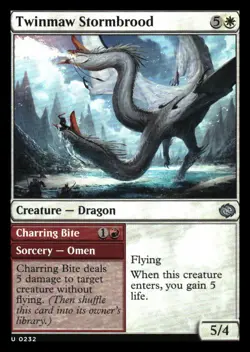 Twinmaw Stormbrood FOIL Tarkir: Dragonstorm MTG NM - Image 1