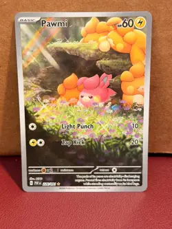Pokemon Card Pawmi 226/091 Paldean Fates Illustration Rare Holo - Image 1
