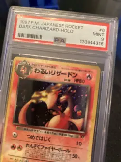 Pokemon TCG Dark Charizard Holo Rare Card Japanese Edition 1997 PSA 9 #006 - Image 2