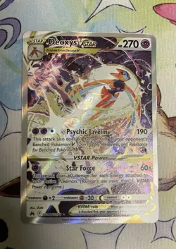 Pokemon Deoxys VSTAR TCG Crown Zenith Galarian Gallery Ultra Rare Card GG46/GG70 - Image 1