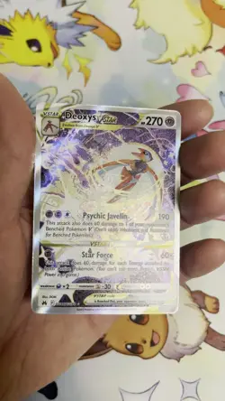 Pokemon Deoxys VSTAR TCG Crown Zenith Galarian Gallery Ultra Rare Card GG46/GG70 - Image 2