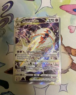 Pokemon Deoxys VSTAR TCG Crown Zenith Galarian Gallery Ultra Rare Card GG46/GG70 - Image 3