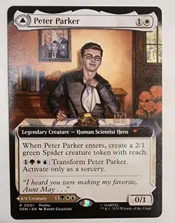 Amazing SpiderMan Peter Parker NYCC 2025 EXCL Magic The Gathering Promo Card MTG - Image 2