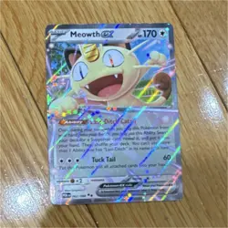 Pokemon Meowth EX Holo Rare Card 062/088 XY: Roaring Skies TCG - Image 1