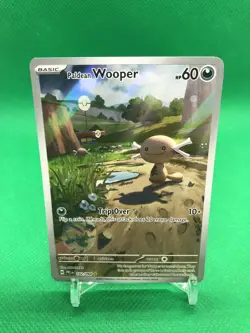 Pokemon Cards Paldean Wooper 102/094 Phantasmal Flames Illustration Rare NM - Image 1
