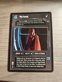 Star Wars CCG Myn Kyneugh Black Border R Card Decipher Death Star DS II 2 BB - Image 1