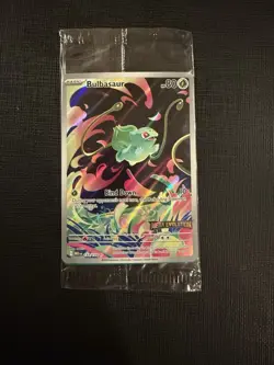 Pokemon TCG Mega Evolutions Stamped Promo Card - Bulbasaur 133/132 SEALED - Image 1