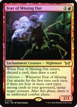Fear of Missing Out Foil Duskmourn: House of Horror NM MTG - Image 1