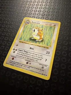 Shadowless Raticate Base Set 40/102 | First Print | Vintage Pokemon Card JBT01 - Image 4