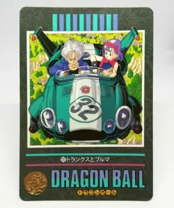 217 Trunks & Bulma Doragon Ball Z Card Visual Adventure BANDAI 1995 Shueisha - Image 1