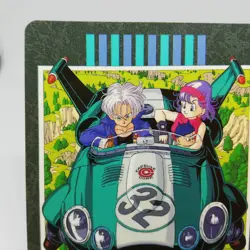 217 Trunks & Bulma Doragon Ball Z Card Visual Adventure BANDAI 1995 Shueisha - Image 2