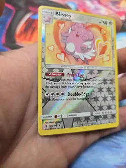 Blissey 102/145 Sun & Moon Guardians Rising Reverse Holo Rare Pokemon TCG Card - Image 2