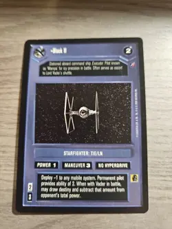 Star Wars CCG Black 11 Black Border R Card Decipher Death Star DS II 2 BB - Image 1