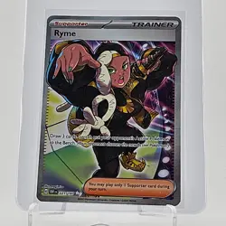 Ryme 221/197 Obsidian Flames Full Art Trainer Ultra Rare Pokemon TCG Card NM - Image 1