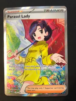 Parasol Lady - 238/182 238/182 Pokemon Ultra Rare SV04: Paradox Rift Card NM - Image 1