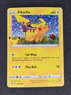 Pikachu Holo SWSH039 General Mills Sword & Shield Promos Pokemon Card NM - Image 1
