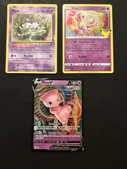 Pokemon TCG: XY - SWSH 3 Card Mew Lot - Image 3