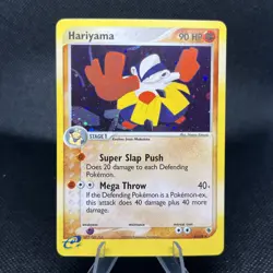 Hariyama 8/109 Ruby and Sapphire Holo pokemon card rare - Image 1