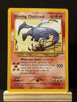 Pokemon Shining Charizard Holo Card Neo Destiny 107/105 Unlimited Edition - Image 1