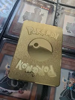 Pikachu With Grey Felt Hat Van Gogh Gold Metal Card Collectible Gift Display - Image 2