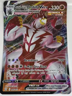2021 HP330 Vmax Single Strike | Urshifu Pokemon | Collector Card Jumbo Foil - Image 1