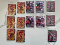 Lot 13 Foil Dragon Ball Super Card Game | SEALED Son Goku, King Cold, Destined - Image 1