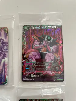 Lot 13 Foil Dragon Ball Super Card Game | SEALED Son Goku, King Cold, Destined - Image 4