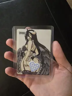 Magic MTG Altered Forest Land Card | Hand Colored & Painted Anime Demon Girl - Image 3