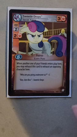 My Little Pony Collectible Card Game - Sweetie Drops, Secret Agent - #31 F - Image 2