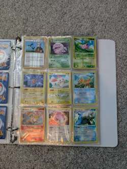 114 Card Pokemon Binder Holos only Rare Uncommon Common Assorted Sets Conditions - Image 1
