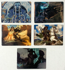 Set of 11 Miscut Outlaws of Thunder Junction Art Cards - Gold Stamped - MTG - Image 4