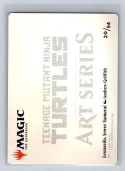 Leonardo, Sewer Samurai - Art Card (20/54) Gold-Stamped Signature NM ENG MTG - Image 2