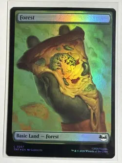 MTG TMNT Teenage Mutant Ninja Turtles Forest FOIL NM/Unplayed - Image 1